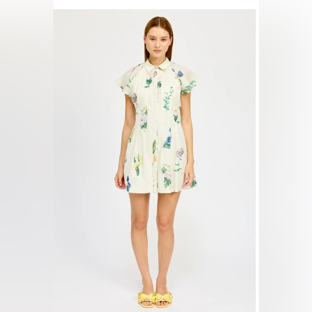 En Saison Ivory Floral Mini Dress